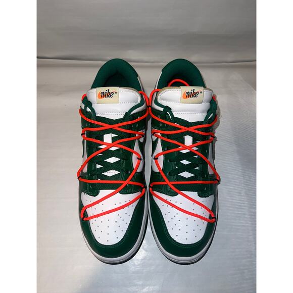 Off White x Nike Dunk Low Pine Green - Size 9.5 - Picture 2 of 7